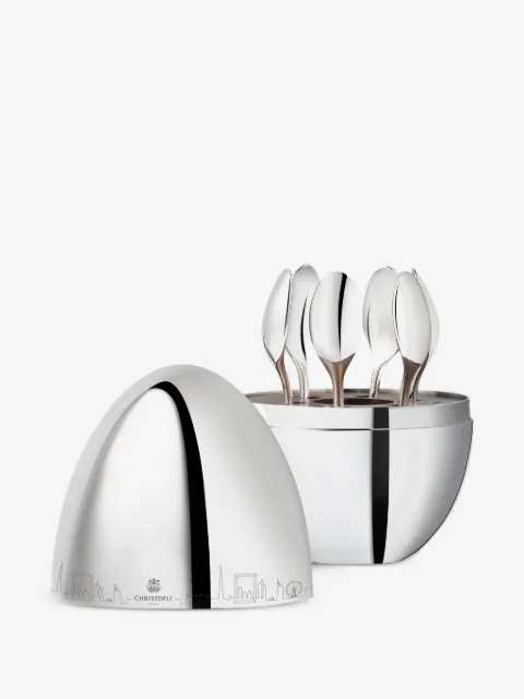 Christofle Dubai Mood silver-plated espresso spoon set