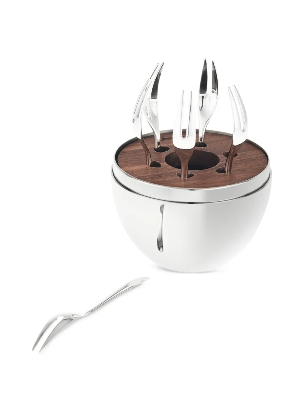 Christofle Mood Yummy Dessert Forks (set Of six) | Silver | FARFETCH