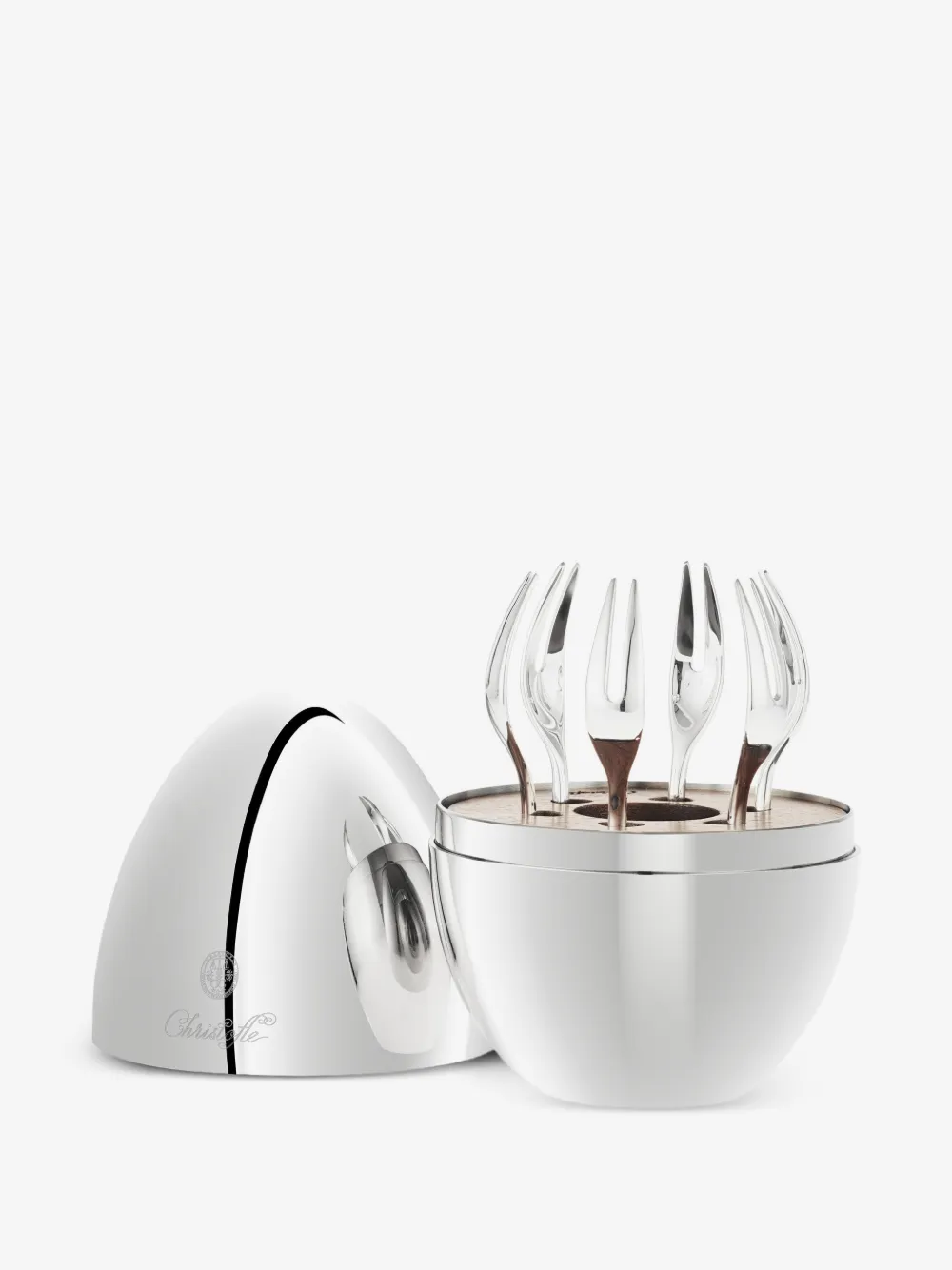 Christofle Mood Yummy dessert forks (set of six) | Silver | Image 1