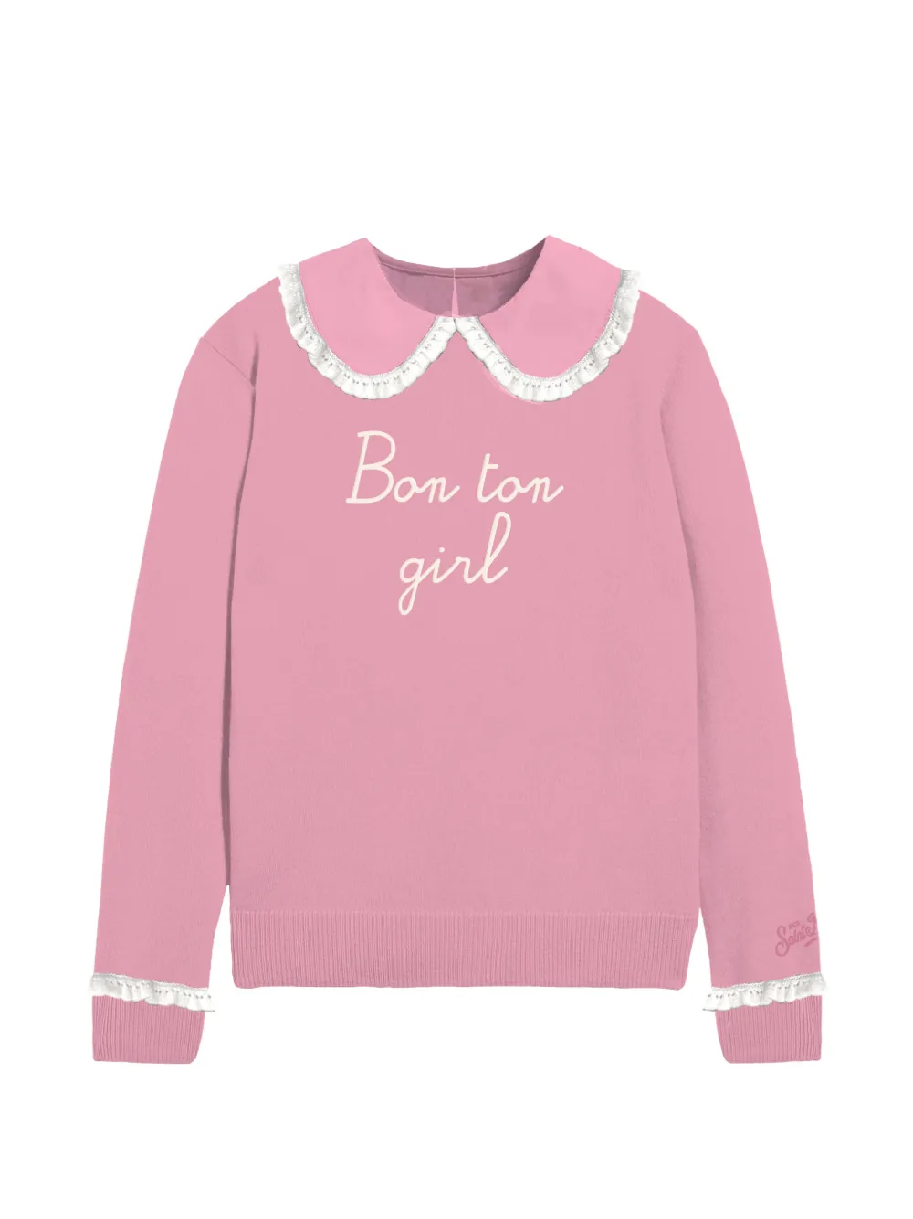 MC2 Saint Barth ruffled collared top - Rosa