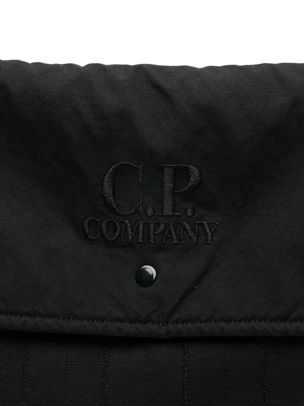 C.P. Company Schoudertas met visgraat-patroon Zwart