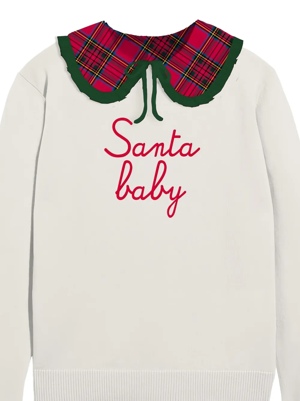  Mc2 Saint Barth Kids Jersey Con Cuello Festoneado - Neutro 