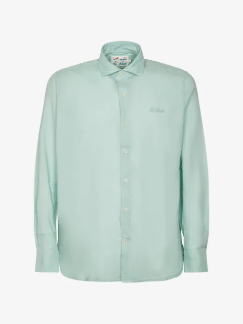MC2 Saint Barth logo-embroidered long-sleeve shirt