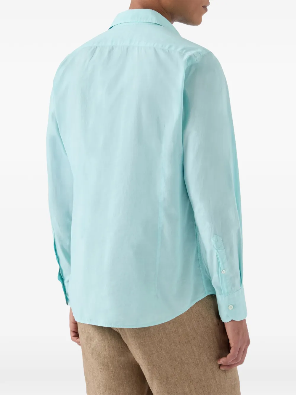 MC2 Saint Barth Overhemd met geborduurd logo Blauw