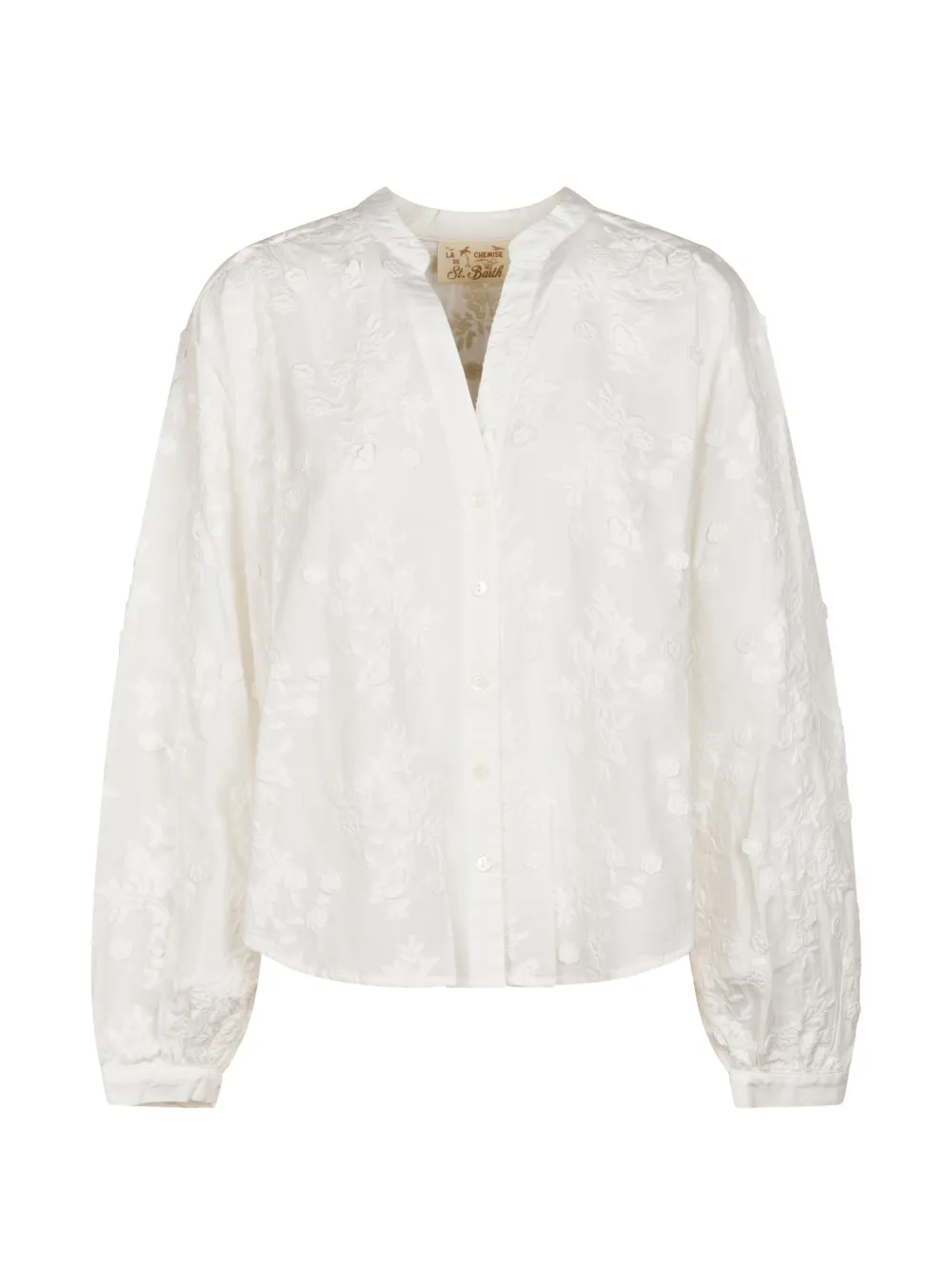 MC2 Saint Barth floral-embroidered shirt · M