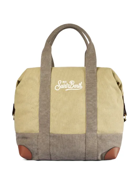 MC2 Saint Barth Travel duffle holdall-taske i kanvas med logobroderi
