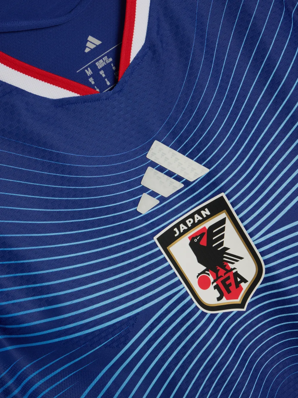adidas JFA T-shirt met ronde hals Blauw