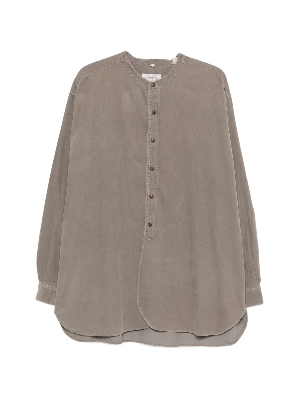 Giorgio Armani Pre-Owned Camicia a coste anni '90 - Grigio