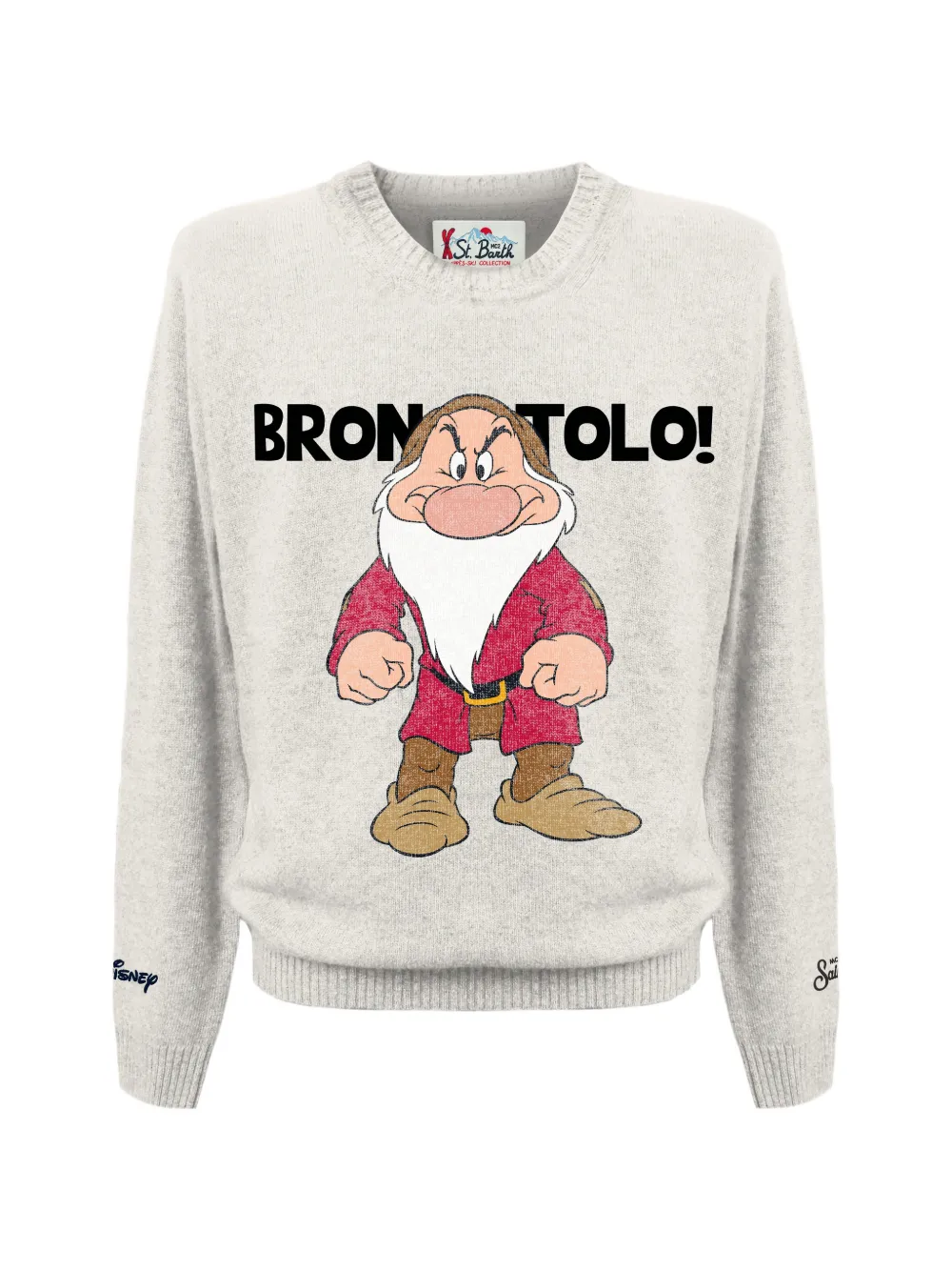 MC2 Saint Barth printed long-sleeve top - Bianco