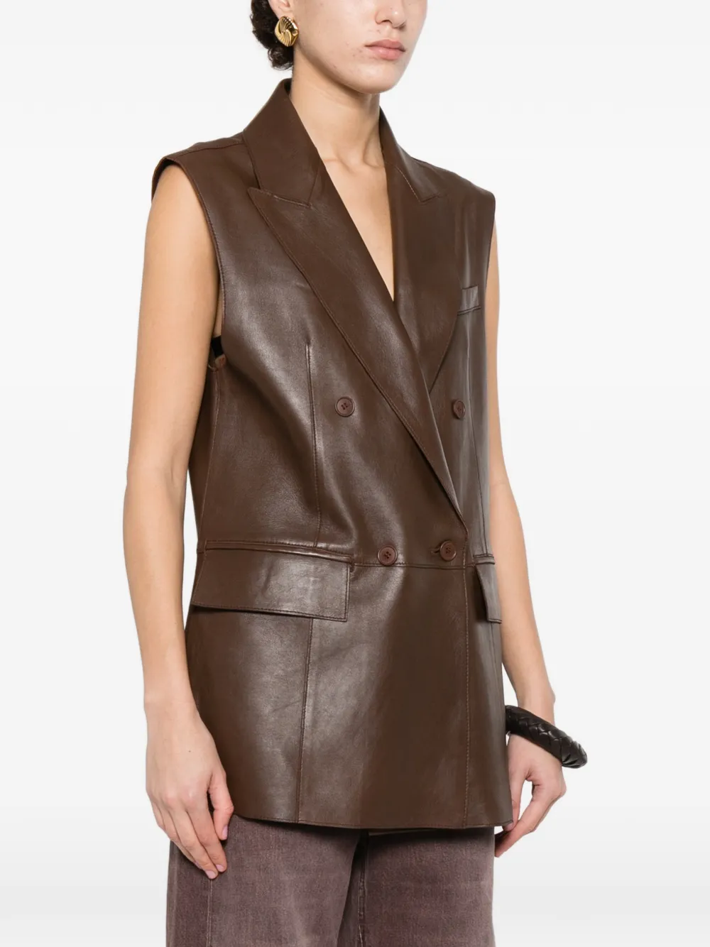 Double-Breasted Pocket Gilet