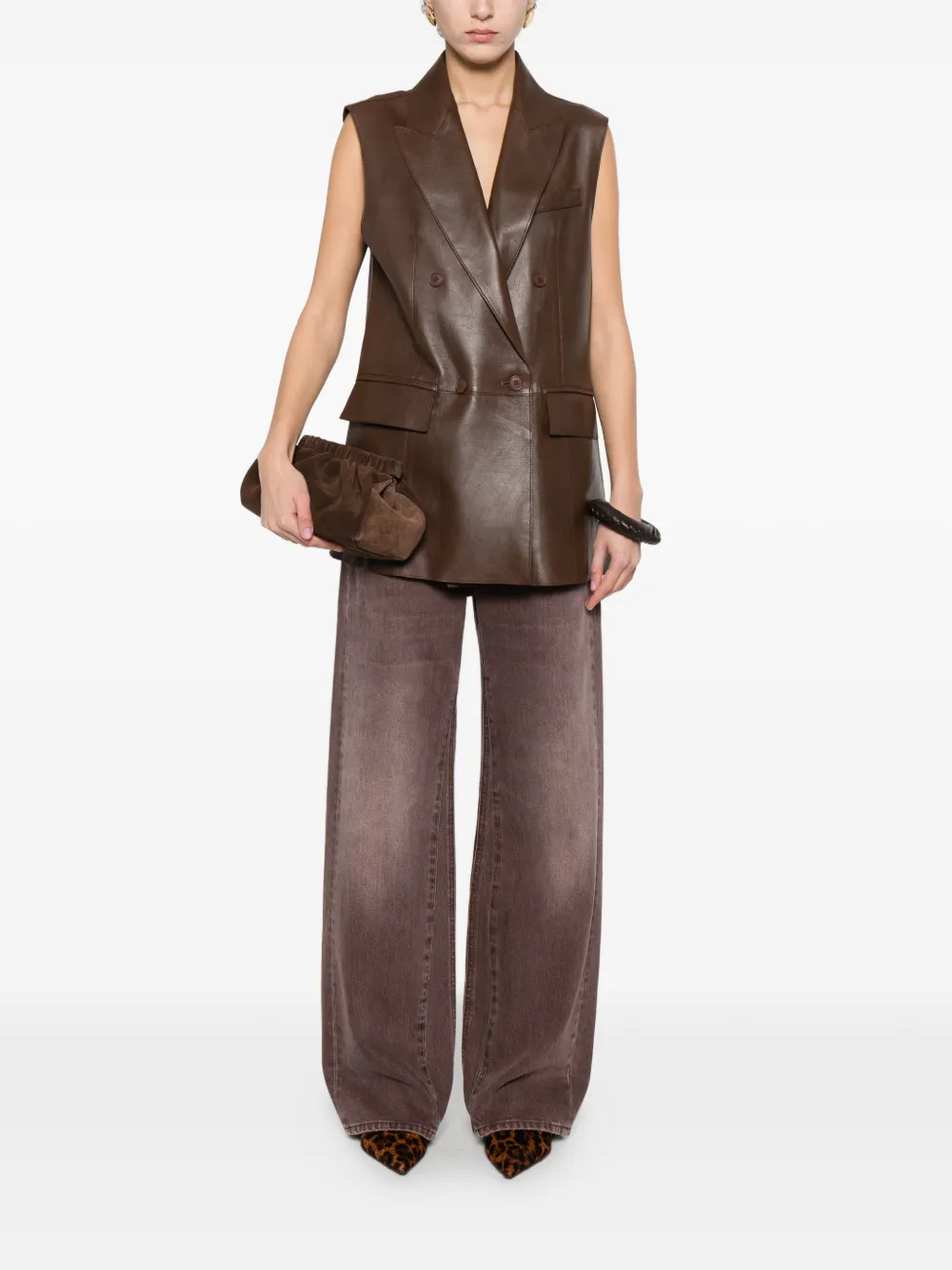 Double-Breasted Pocket Gilet