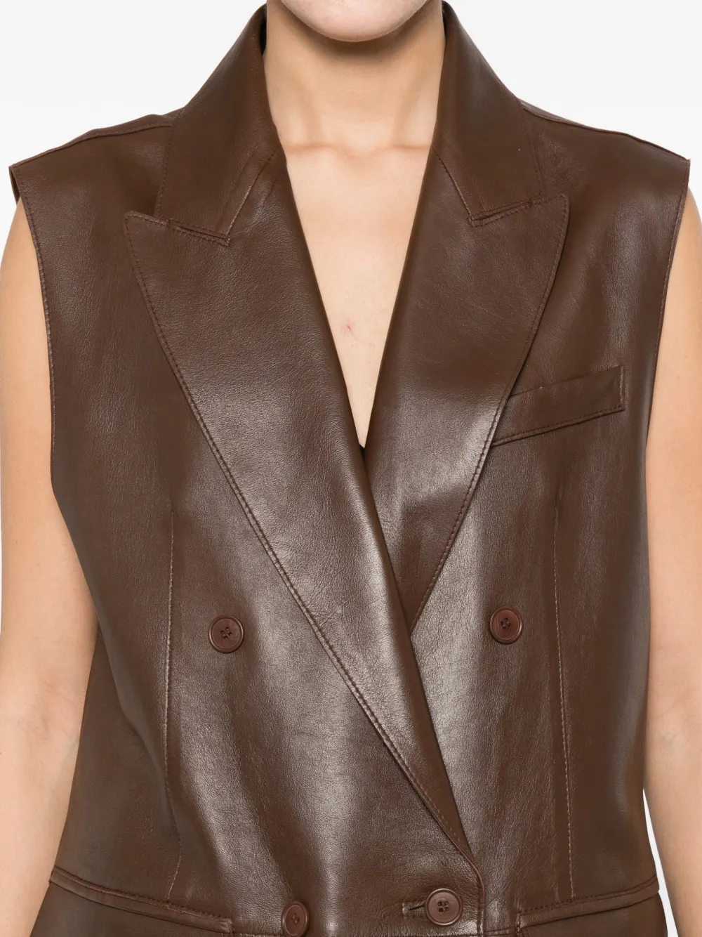 Double-Breasted Pocket Gilet