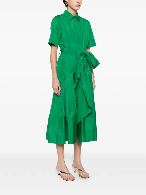 parosh green dress P.A.R.O.S.H. Short-Sleeve Shirt Dress