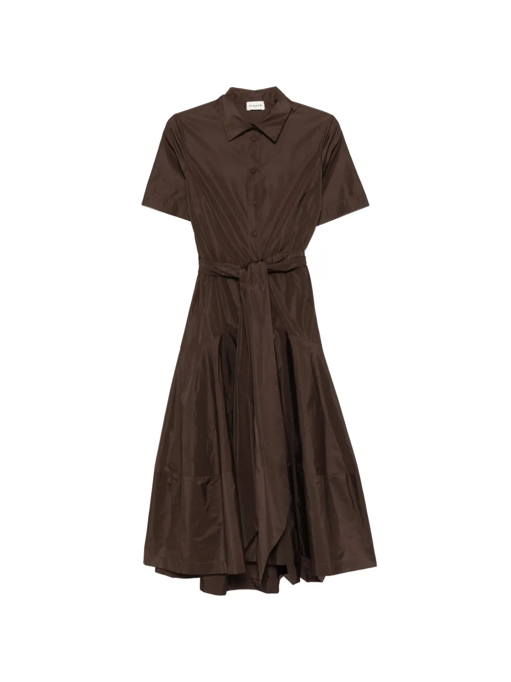 P.A.R.O.S.H. belt shirt dress - Marrone