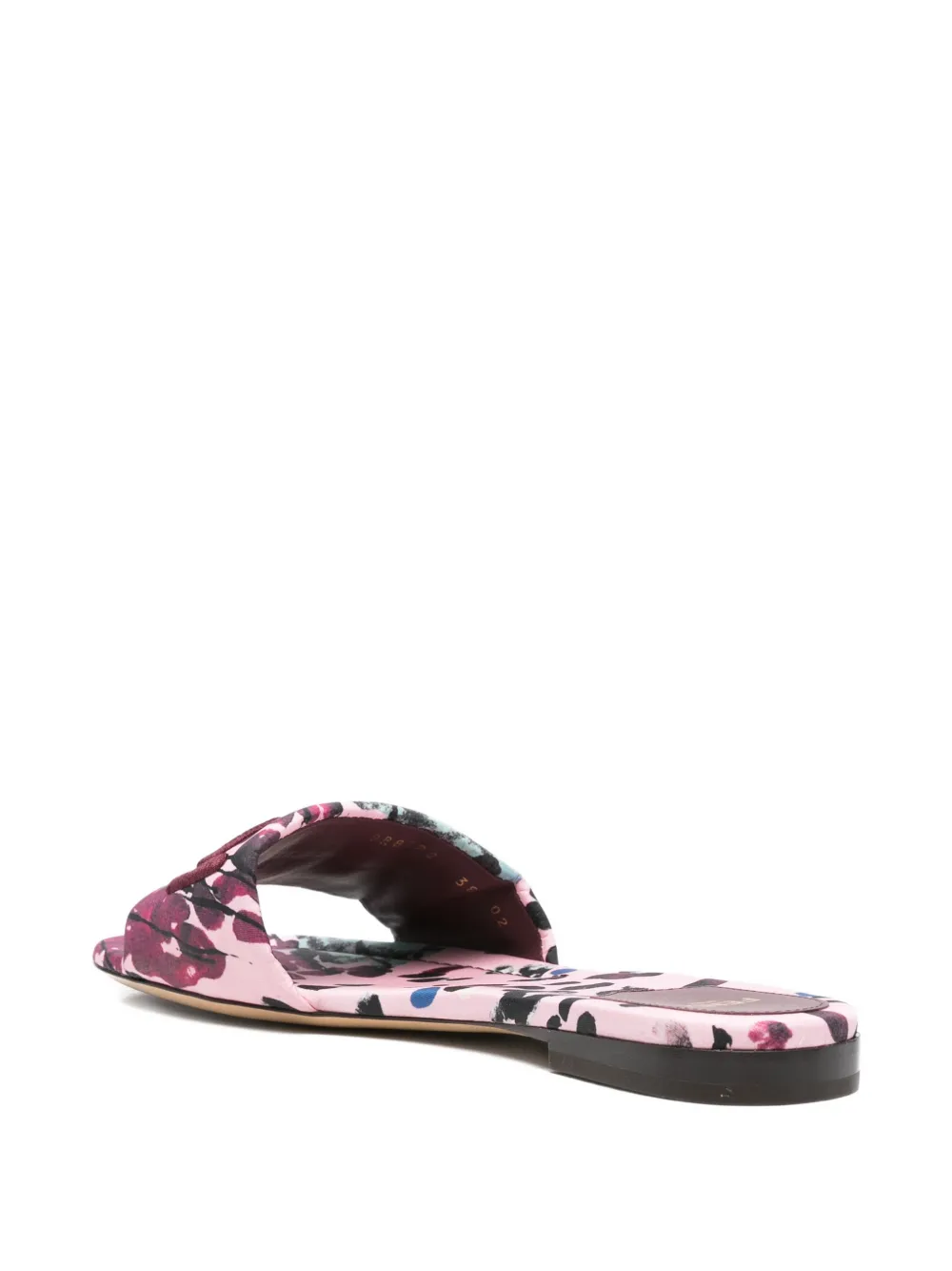 FENDI Sandalen met geborduurd logo en bloemenprint Roze