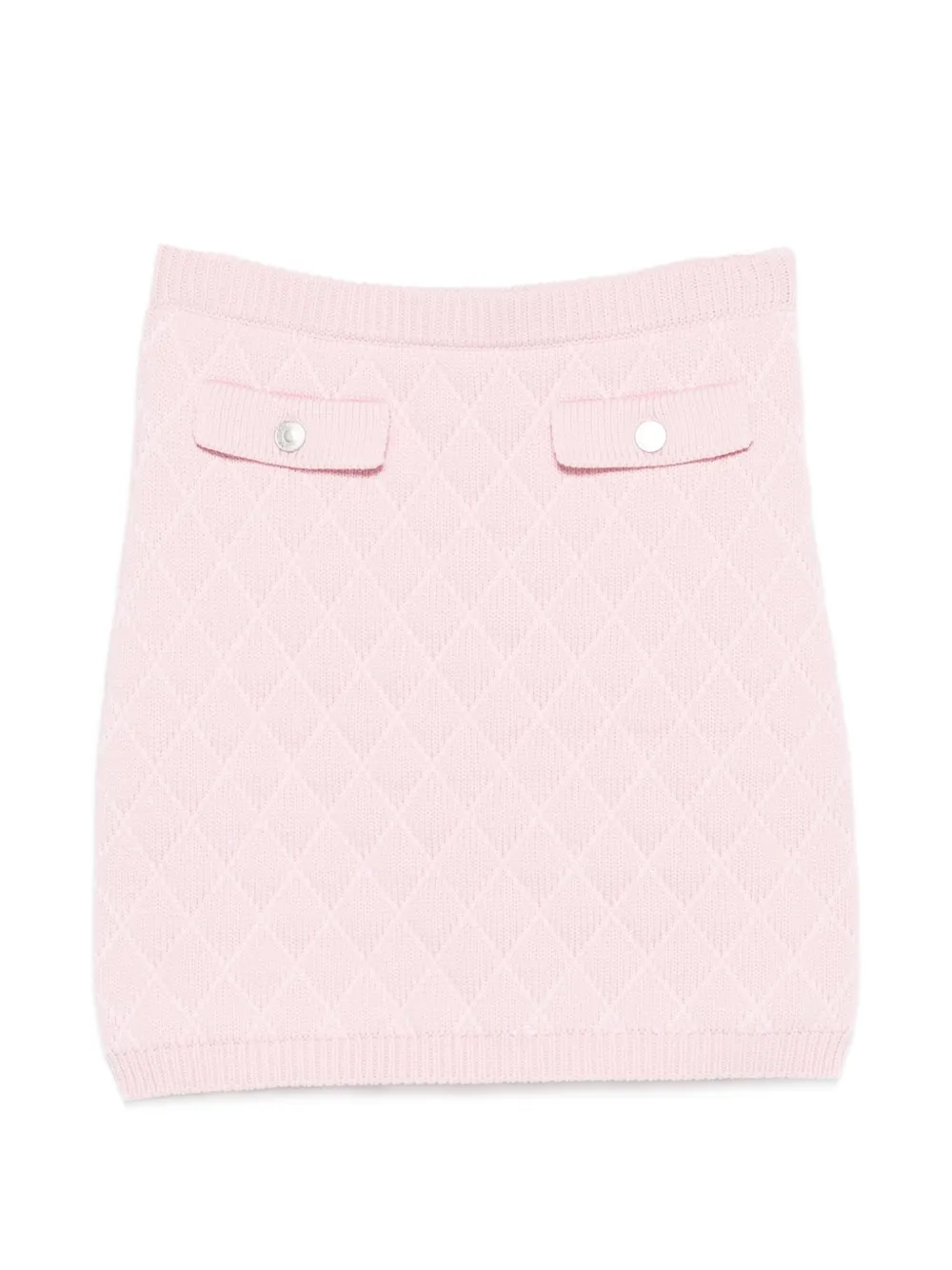 Moschino diamond-quilted flap-pocket mini skirt - Rosa