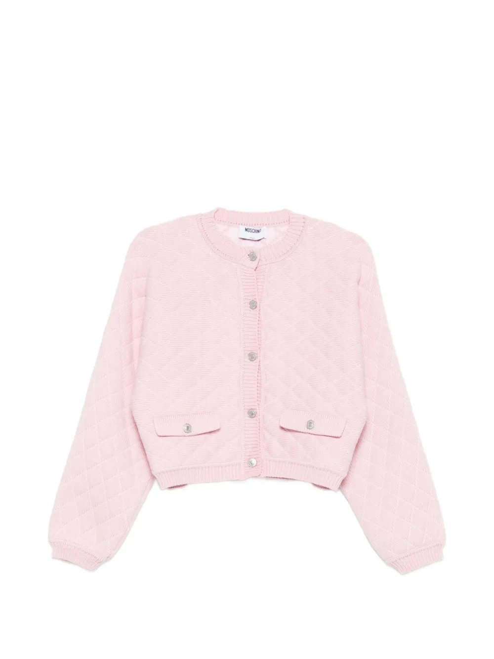 Moschino quilted flap-pocket cardigan - Rosa