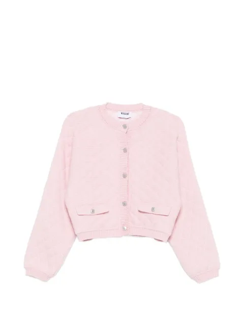 Moschino quilted flap-pocket cardigan