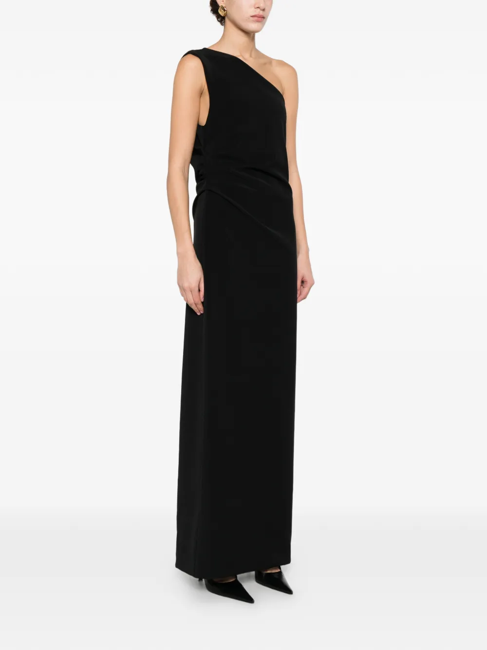  P.a.r.o.s.h. One-shoulder Maxi Dress - Black 