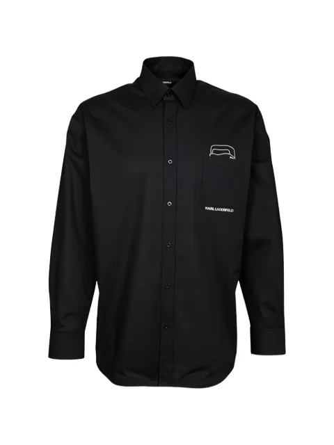 Karl Lagerfeld chest-pocket shirt