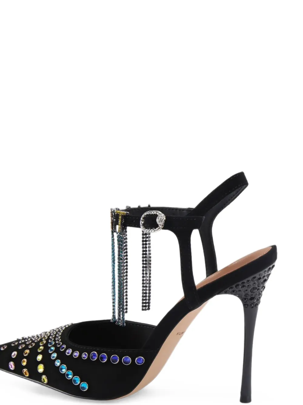 Kurt Geiger London Crystal point-toe pumps Zwart