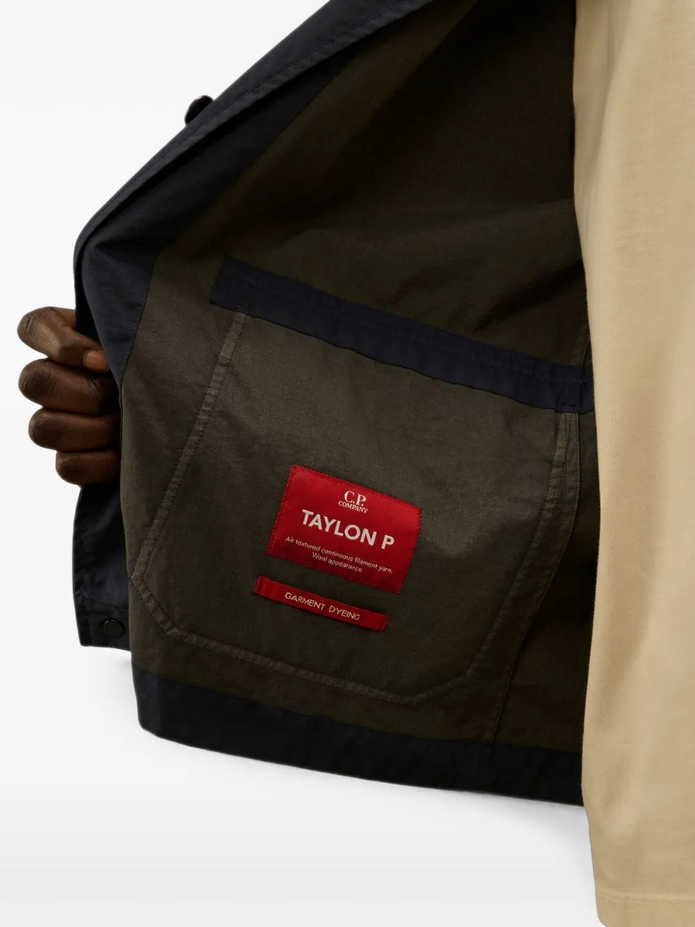 C.P. Company Taylon P Lens shirtjack met knopen Blauw