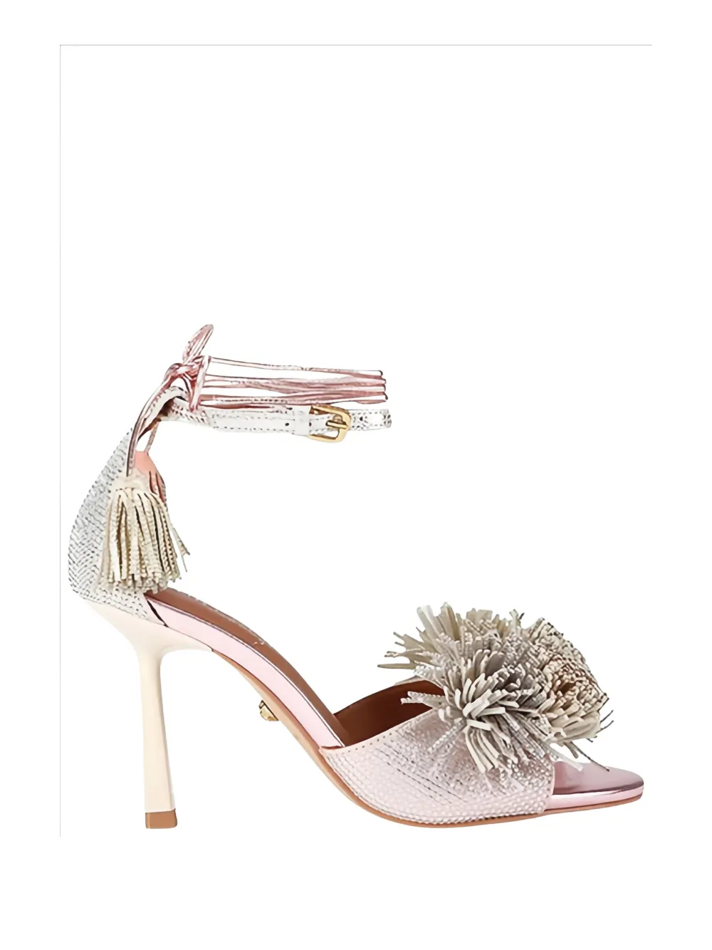 Kurt Geiger London pom pom ankle tie sandal - Rosa