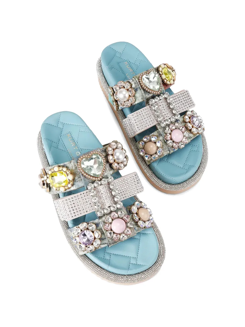 Kurt Geiger London Ornate Orson verfraaide sandalen Blauw