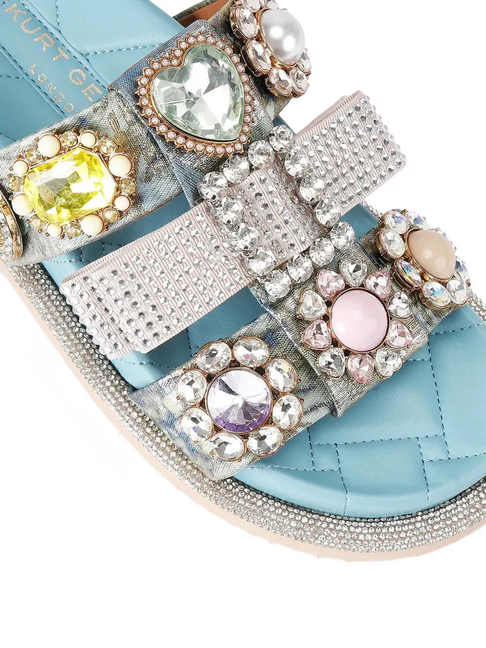 Kurt Geiger London Ornate Orson verfraaide sandalen Blauw