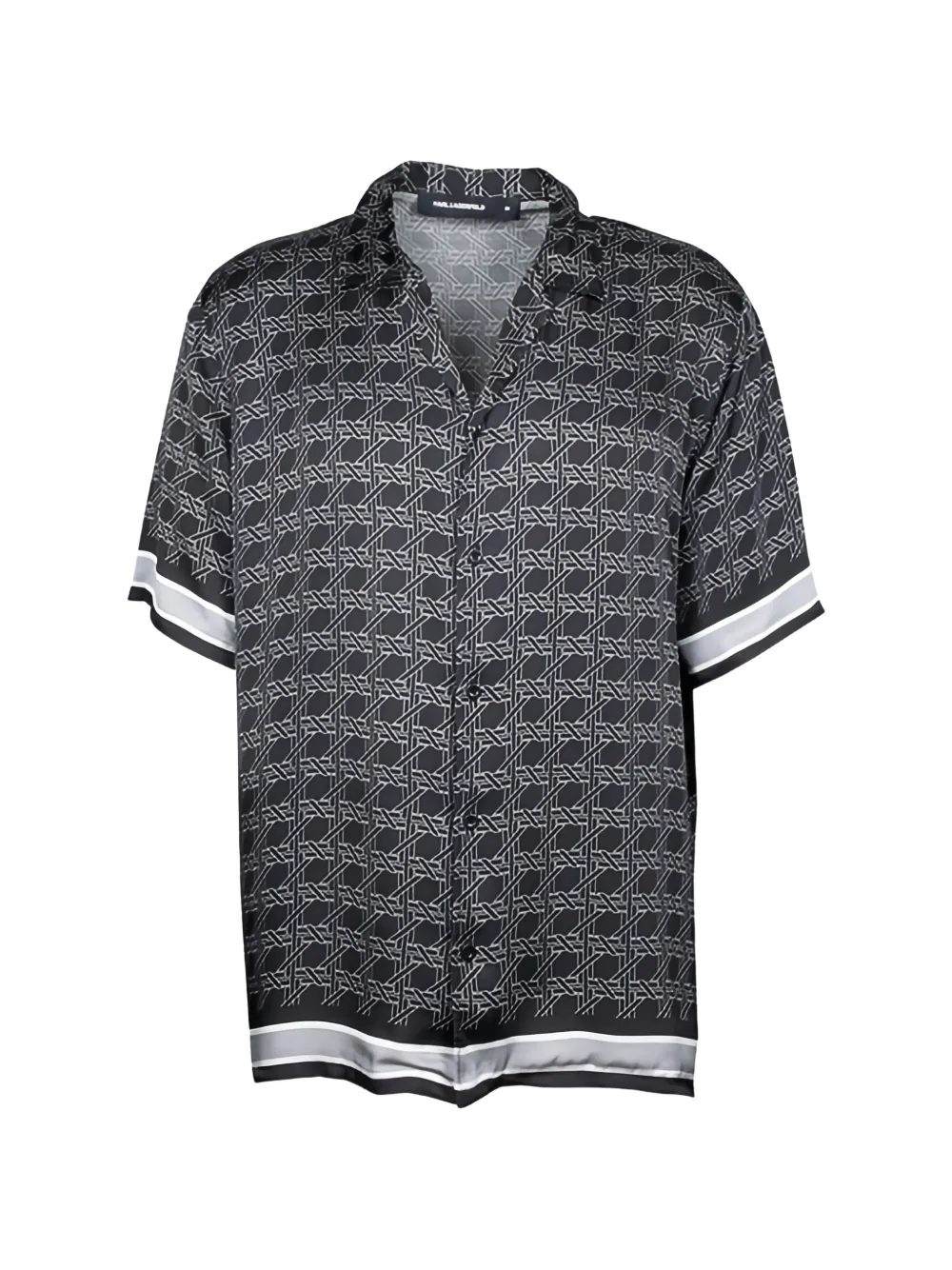 Karl Lagerfeld patterned short-sleeve shirt - Nero