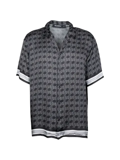 Karl Lagerfeld patterned short-sleeve shirt
