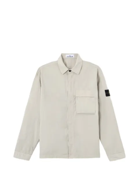 Stone Island Compass-badge shirt jacket 