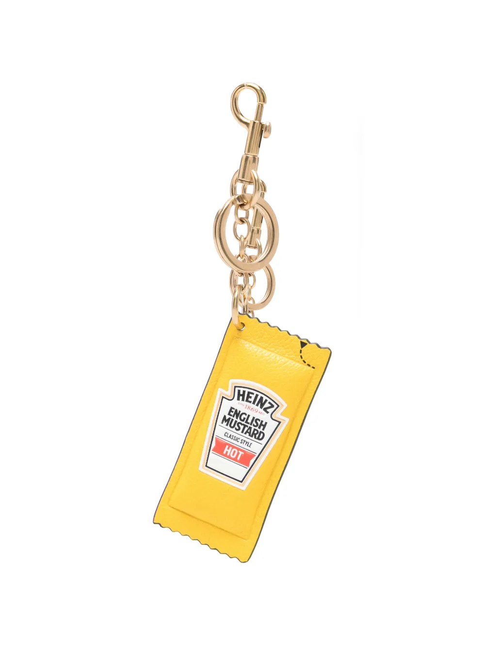 Anya Hindmarch Heinz English Mustard bag charm - Giallo