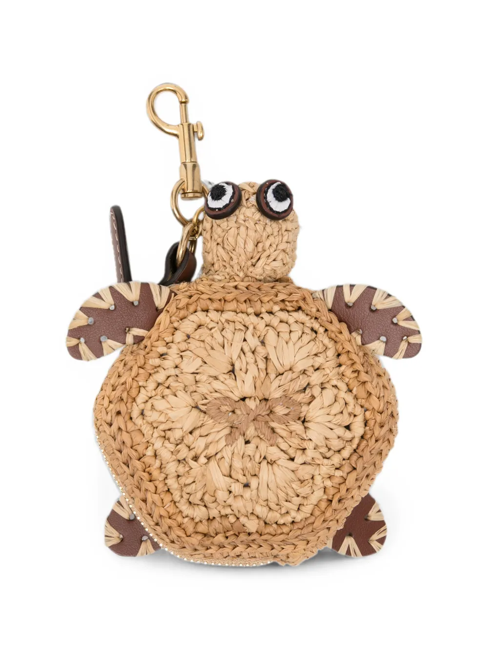 Anya Hindmarch Turtle-shaped Earphone Case In Brown