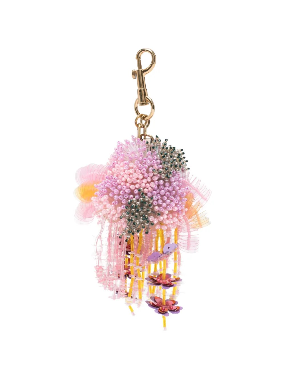 Anya Hindmarch sequin-embellished bag charm - Rosa
