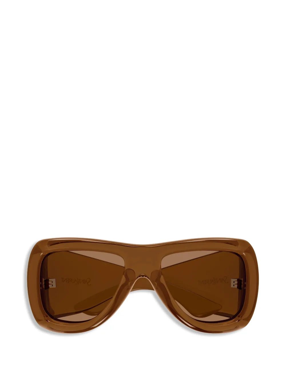 Saint Laurent Eyewear Occhiali da sole oversize - Marrone