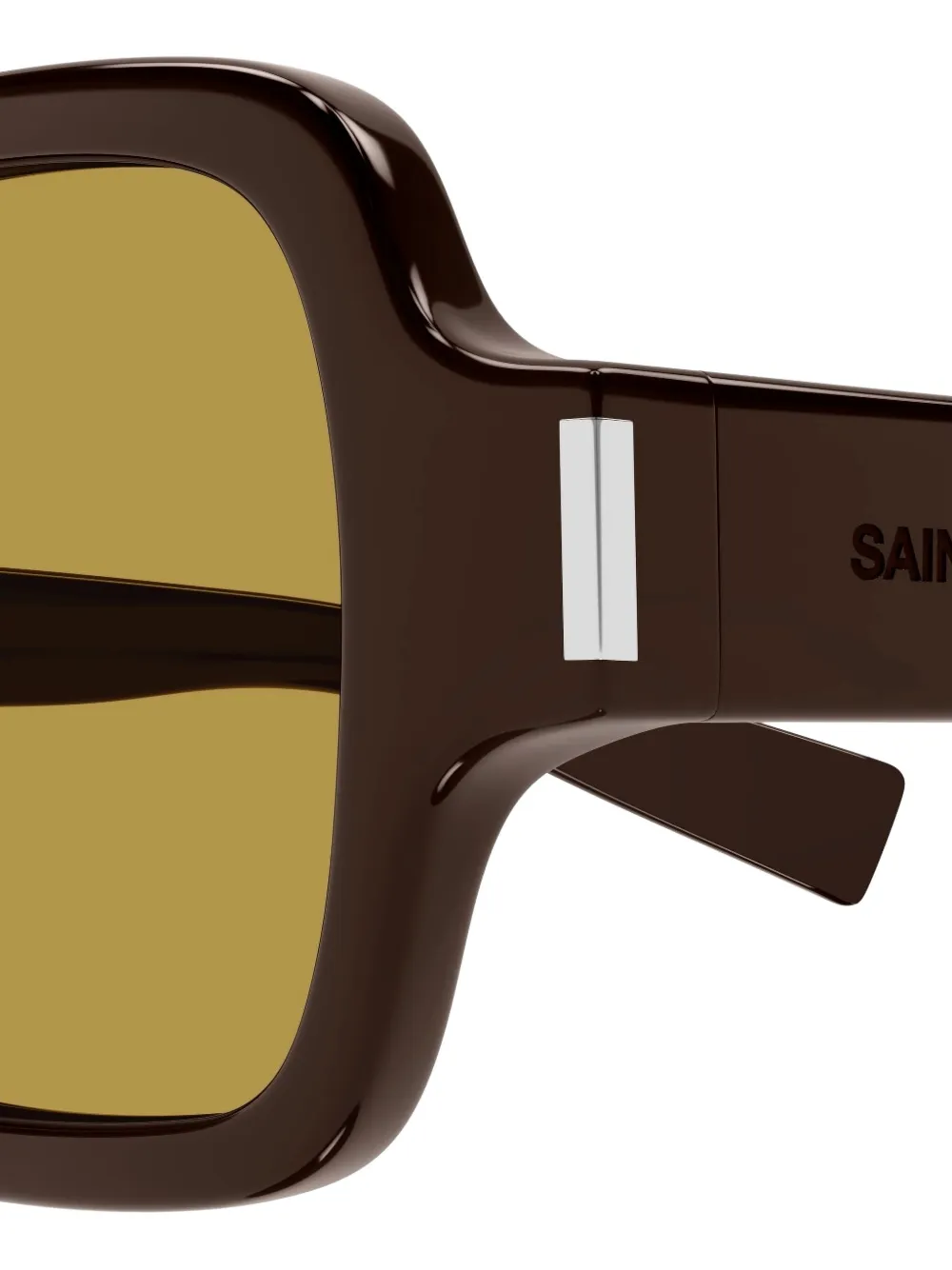  Saint Laurent Eyewear Square Sunglasses - Brown 