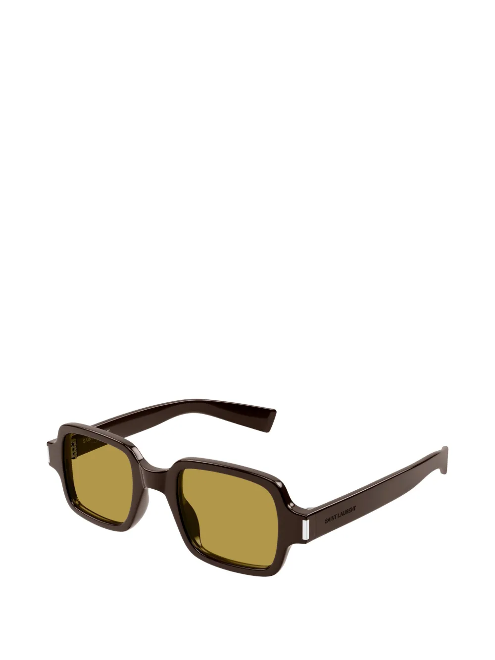  Saint Laurent Eyewear Square Sunglasses - Brown 