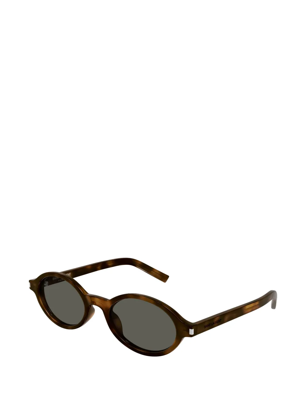 Saint Laurent Eyewear Jeanne zonnebril met ovalen montuur Bruin