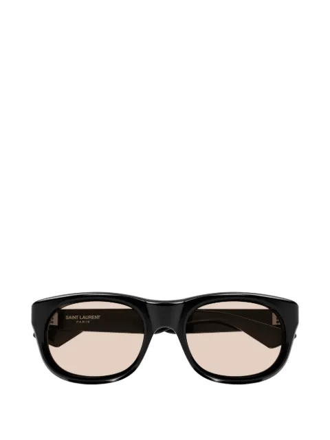 Saint Laurent Eyewear SAINT LAURENT D FRAME YELLOW LENS ACETATE SUNGLASSES