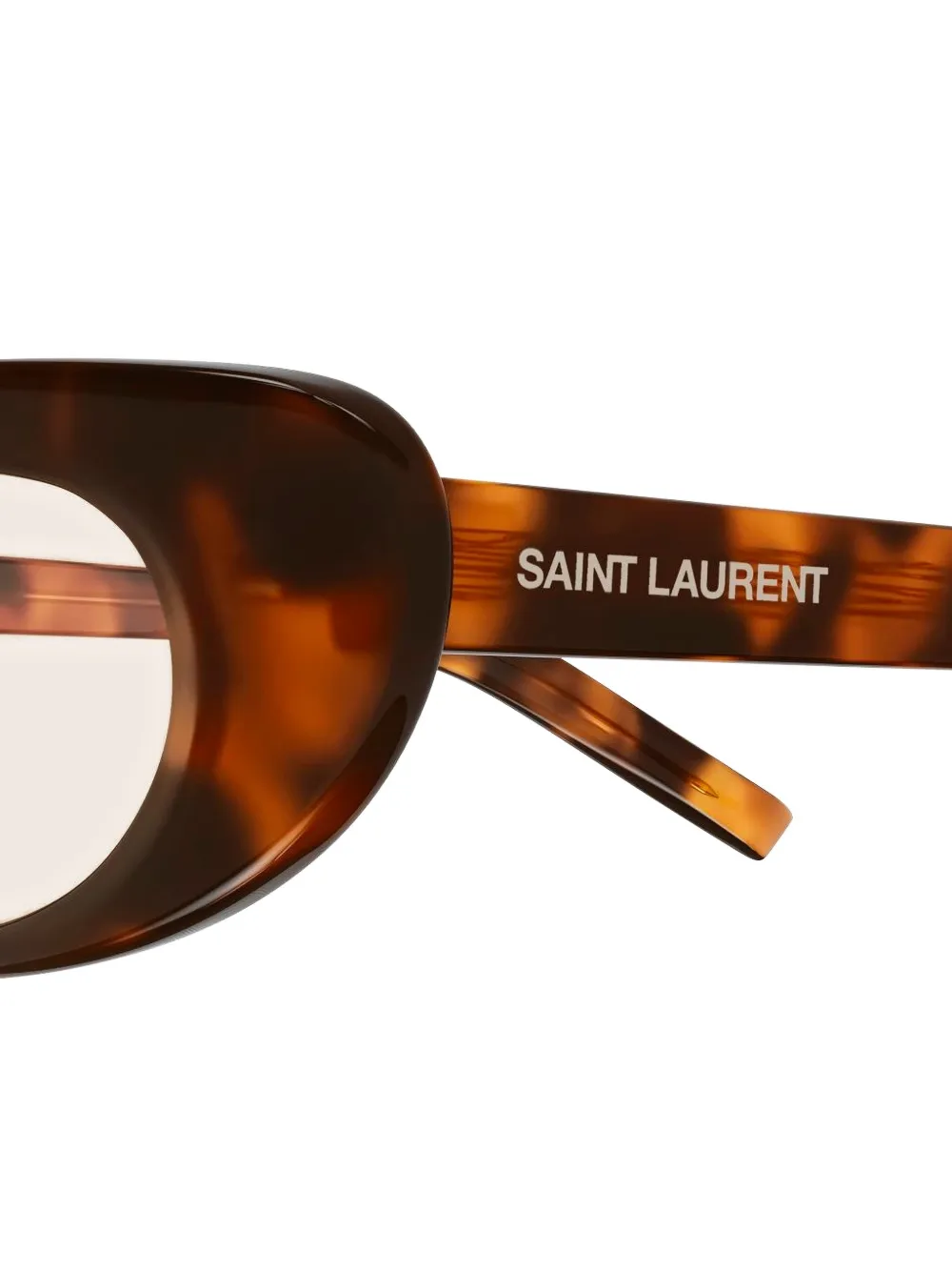 Saint Laurent Eyewear 557 zonnebril met ovalen montuur Bruin