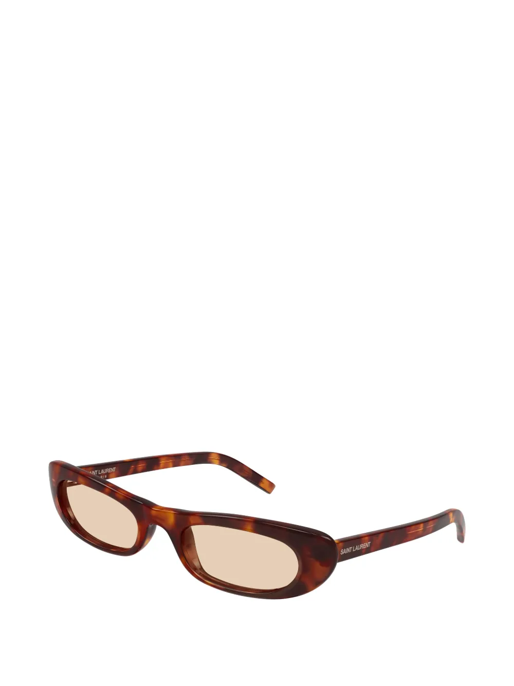 Saint Laurent Eyewear 557 zonnebril met ovalen montuur Bruin