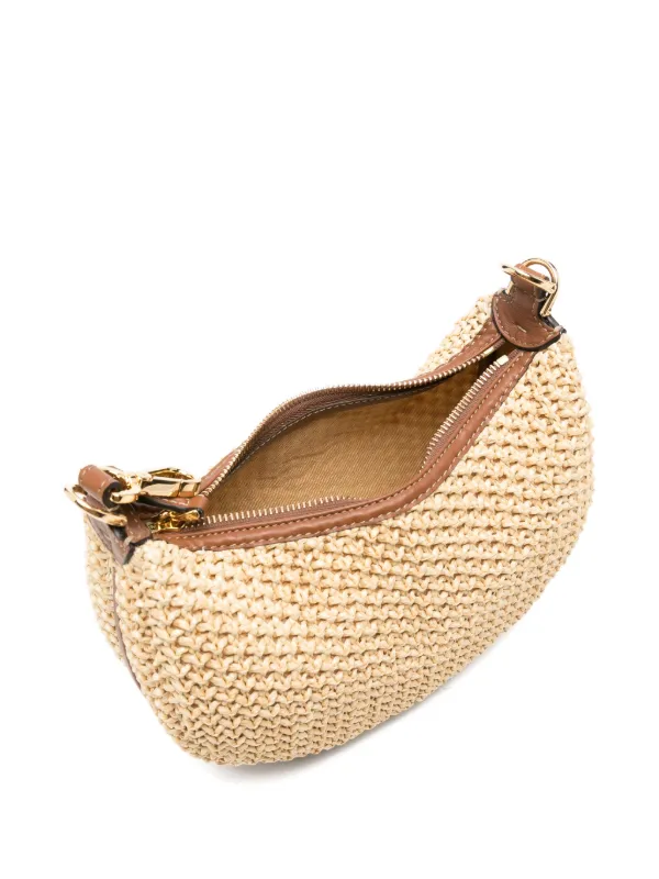 FENDI Mini Fendigraph Raffia Tote Bag | Neutrals | FARFETCH