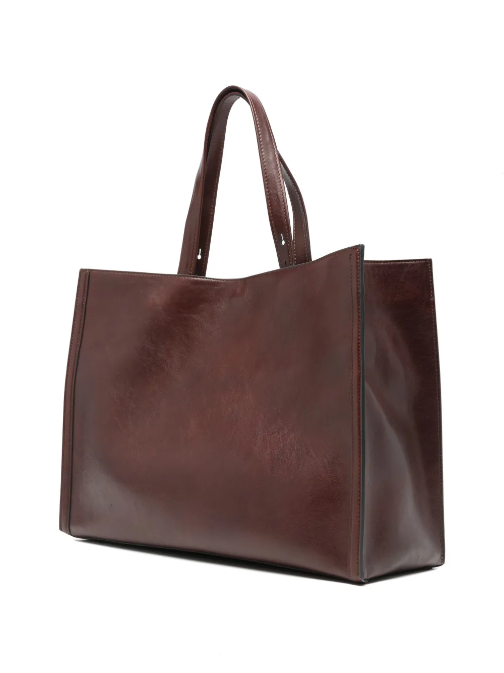Anya Hindmarch Mortimer suède shopper met patchwork Bruin
