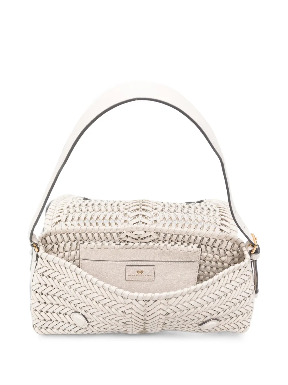 Anya Hindmarch Neeson capra leren schoudertas Wit