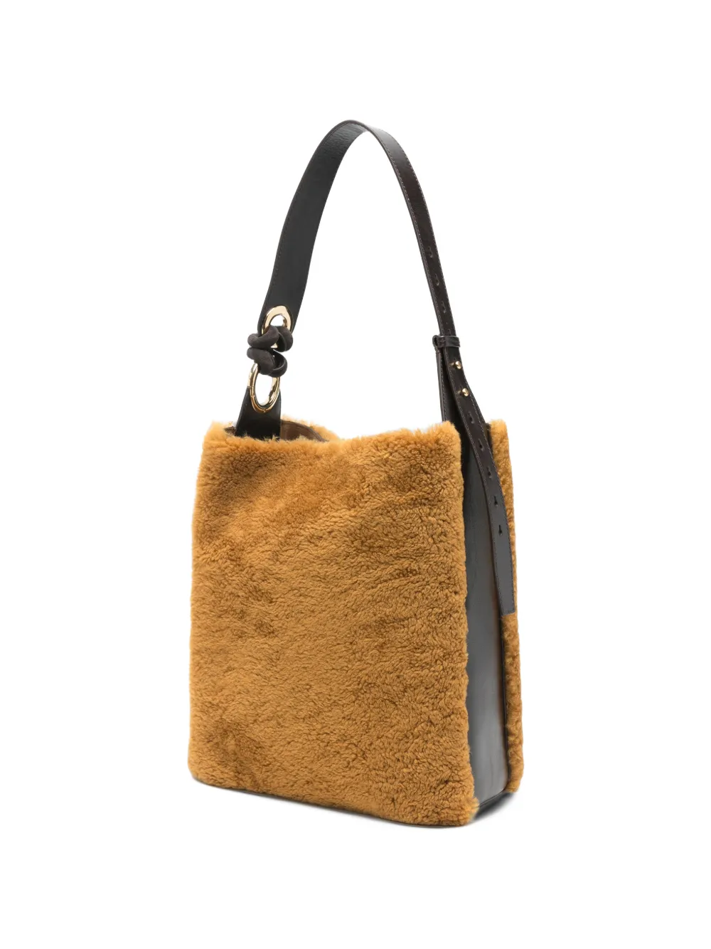 Anya Hindmarch Ringo lammy schoudertas Bruin