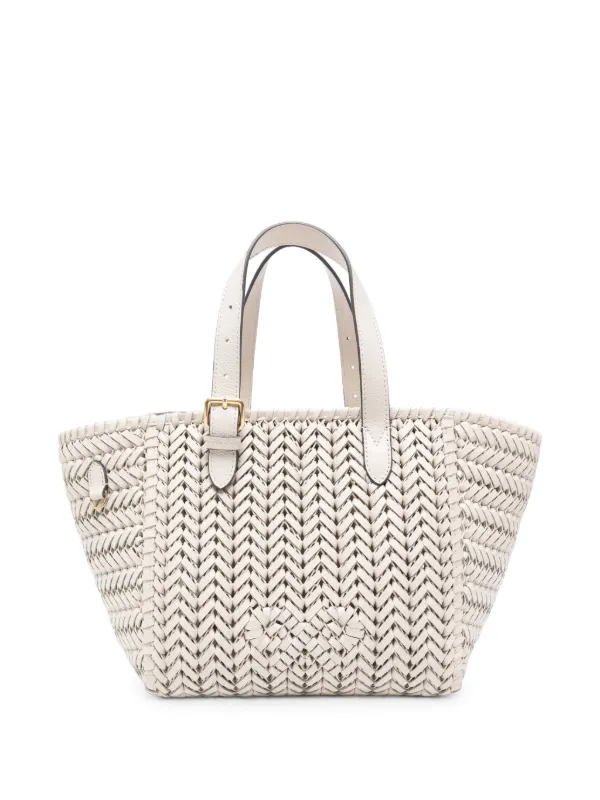 Anya Hindmarch Small Neeson Tote Bag in White