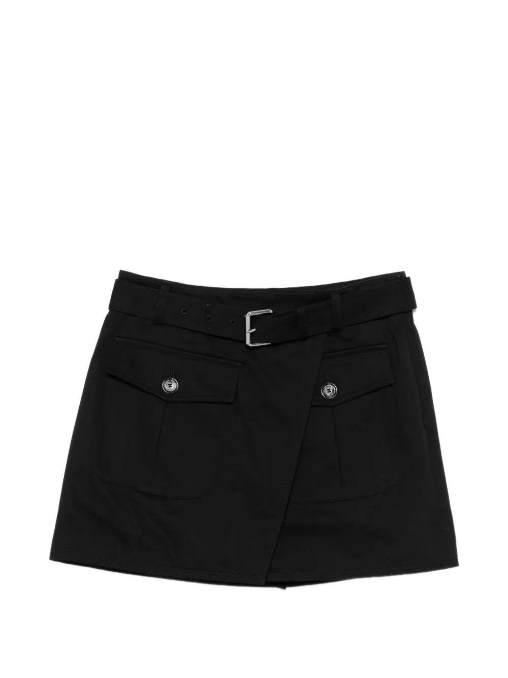 Proenza Schouler Bruni Belted Shorts In Black