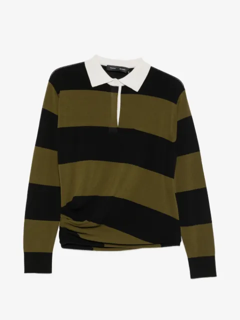 Proenza Schouler Corinna striped cotton polo-shirt