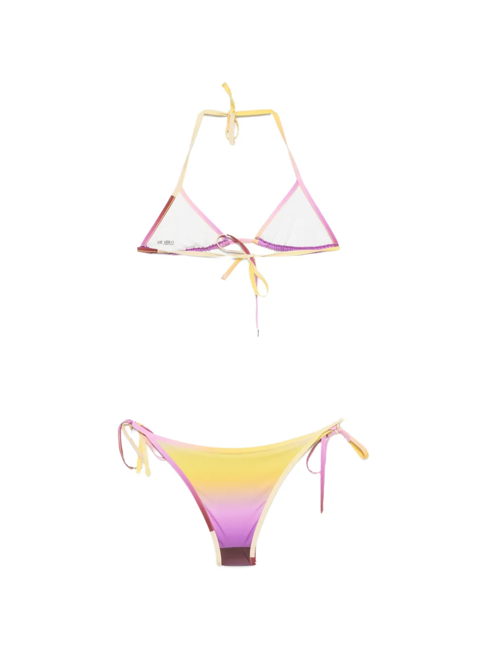 The Attico Gestrikte bikini Geel